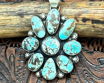 1980s Native American NAVAJO Sterling Silver Repousse Statement Barrette Flower 1980s Native American NAVAJO Sterling Silver Repousse  main image 4