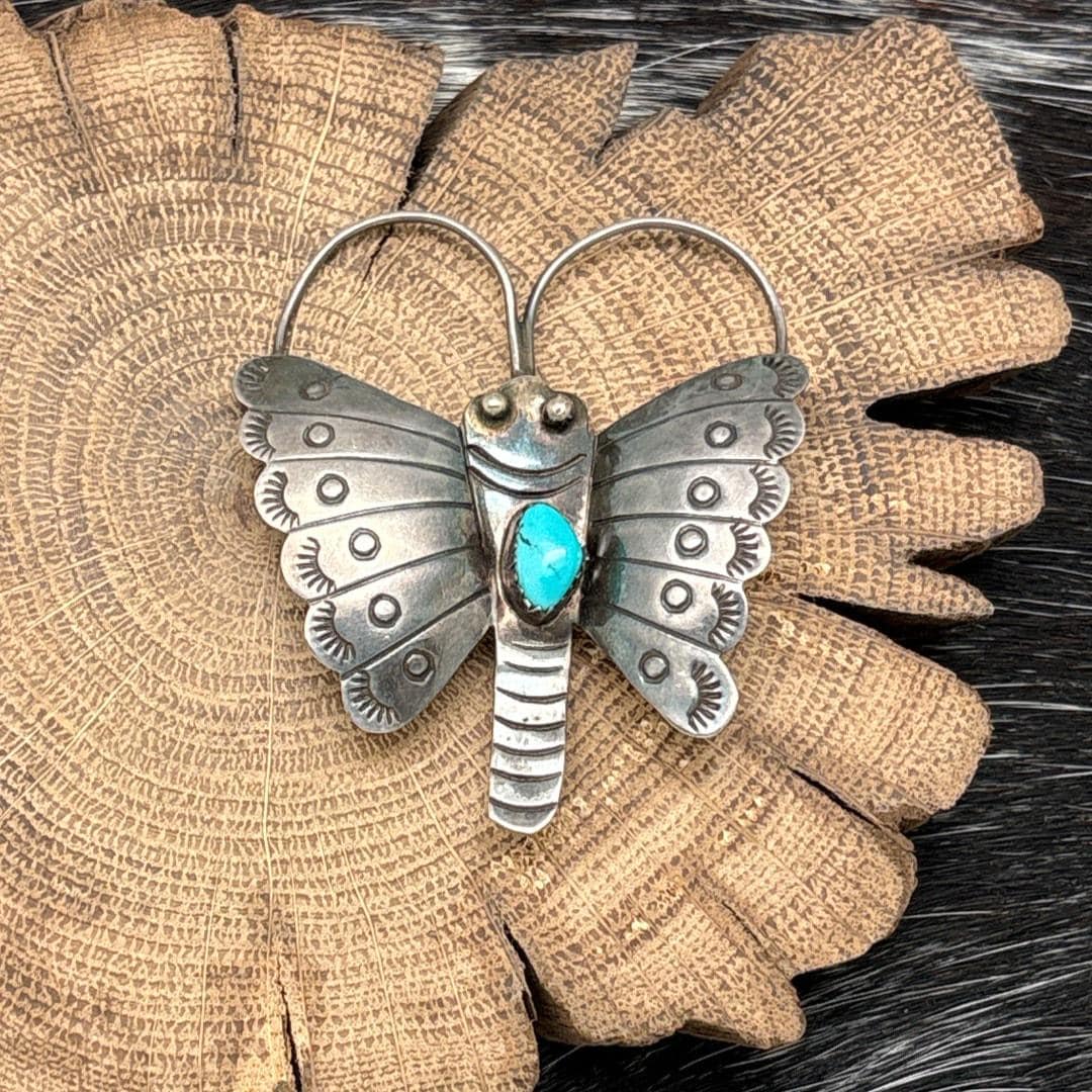 27157✨NAVAJOナバホ Do ALY シルバー バタフライ 蝶 ブローチ Navajo Silver Butterfly Brooch - Etsy