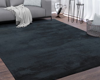 Trendiger superweicher Teppich in Marineblau, 200 x 280 cm
