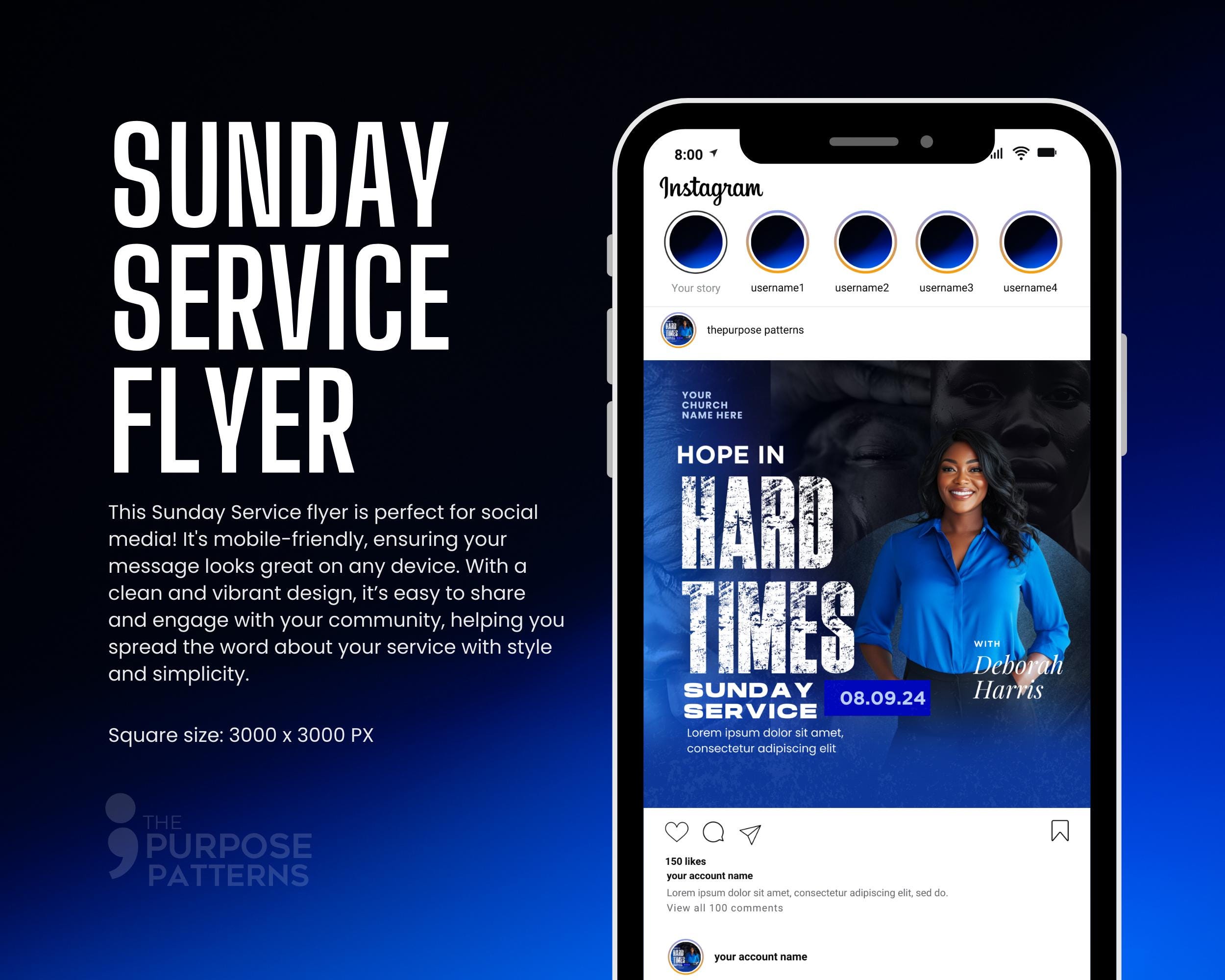 church-flyer-diy-flyer-template-design-fellowship-service-flyer