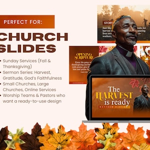 Canva Fall Season Sermon Slides | Editable Church Presentation Template ...