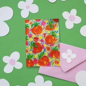 stampa di frutta mini stampa stampa estiva cartolina estiva cartolina astratta giardino regalo frutta art