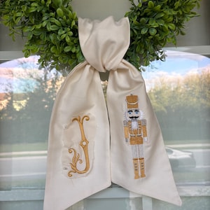 Nutcracker wreath sash