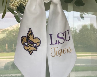 LSU Tigers wreath sash
