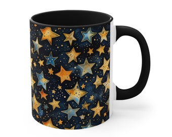 Starlight Symphony - Coffee Mug, Tea Cup, 11oz or 15oz - ORCA Coating - Microwave & Dishwasher Safe - Star Stars Unique Special Gift