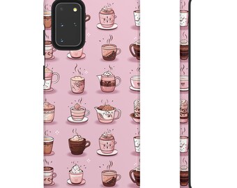 Cotton Candy Latte Dreams - Samsung Galaxy, Multiple Models Tough Case UV Protected - Anytime Gift, Unique, Birthday, Illustration