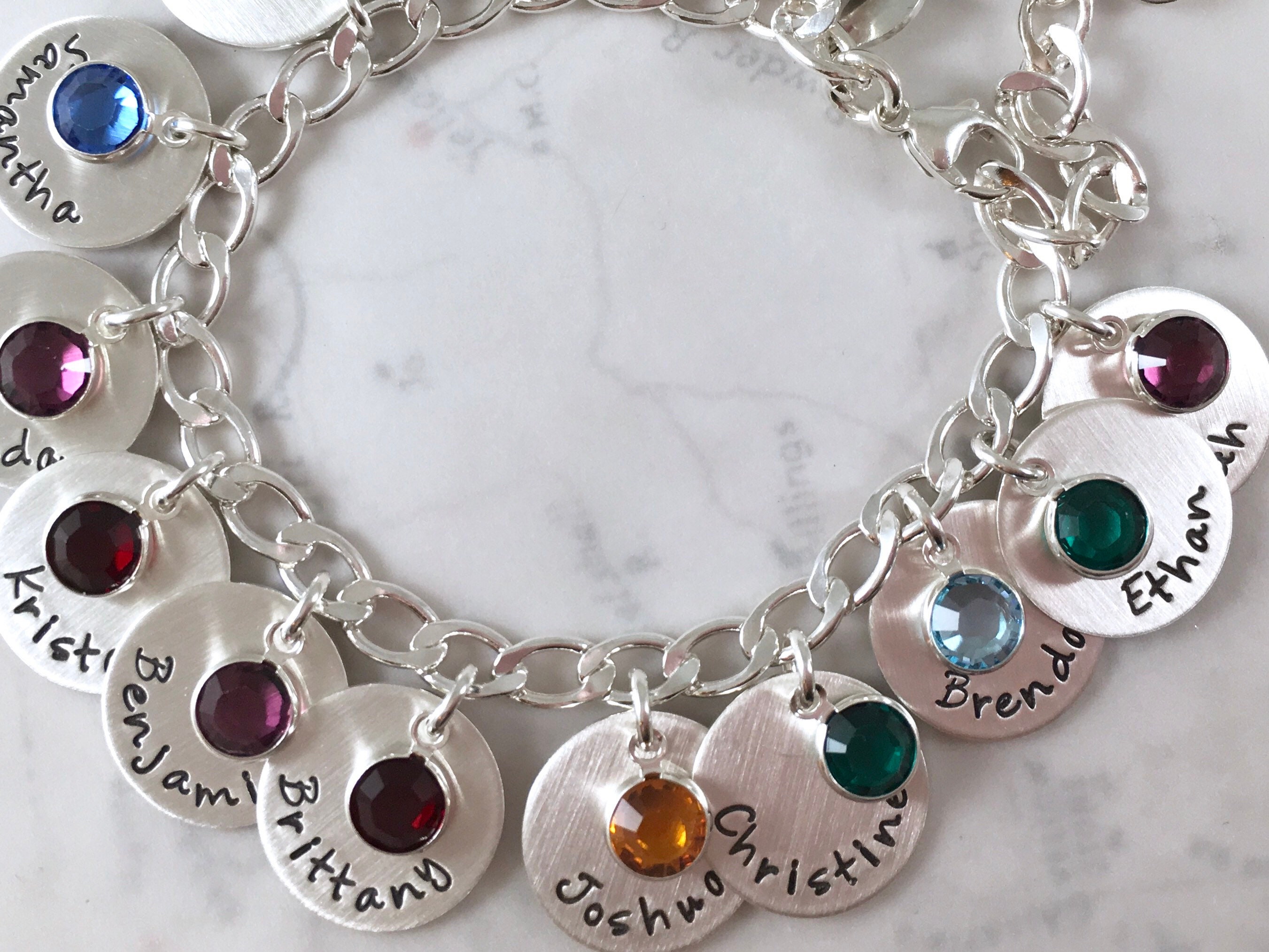 personalized charm bracelets for moms