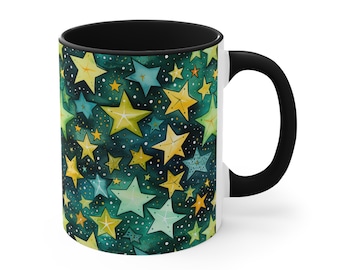 Galactic Glimmer - Coffee Mug, Tea Cup, 11oz or 15oz - ORCA Coating - Microwave & Dishwasher Safe - Star Stars Unique Special Gift