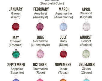 Swarovski Channel Birthstone Crystal - Add On