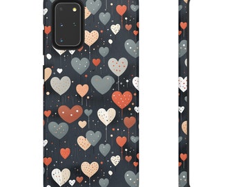 Lovestruck Melange Samsung Galaxy Phone Cover, Multiple Models Tough Case UV Protected - Galaxy S23, S22, S21, S20, S10, Heart Hearts