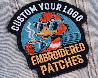 Custom Embroidered Logo Patch: Iron On, Sew On, Hook & Loop