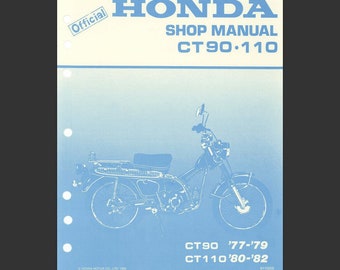 1980-1995 ホンダ CT110 トレイル110 工場サービス修理マニュアル pdf
