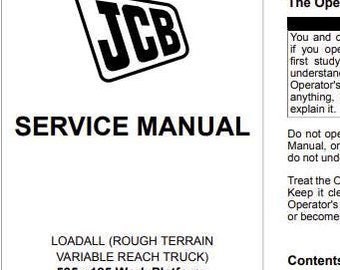 JCB 535-v125,540-170,540-200,540-v140,540-v180 LOADALL Service Manual Download PDF