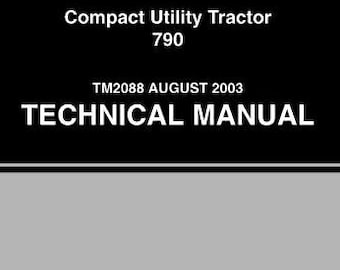 Repair for 790 John Deere Compact Utility Tractor Technical Manual TM2088 Pdf Download