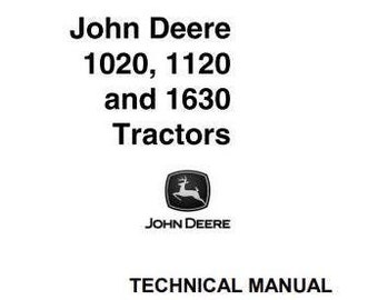 Onderhoudshandleiding voor 1020 1120 1630 John Deere-tractorreparatiewerkplaats Technisch TM4286 Pdf-download: