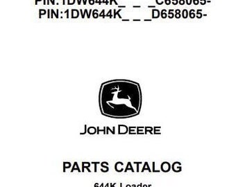 644K Loader Parts Catalog PC11253 PDF Download