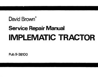 Case IH 850 880 950 990 David Brown Implement Tractors Service Shop Repair Manual pdf Download