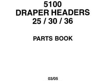 5100 Draper PARTS Catalog Massey Ferguson PDF