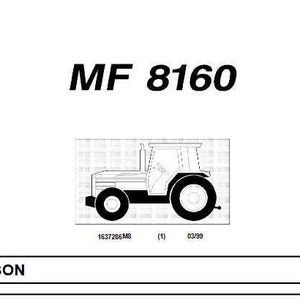 MF 8160 PARTS Catalog Massey Ferguson PDF