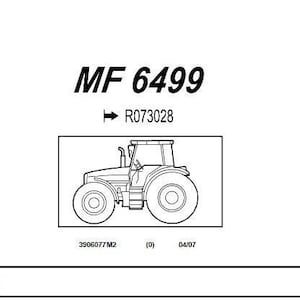 MF 6499 PARTS Catalog Massey Ferguson PDF