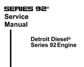 Detroit Diesel Series 92 Engine Service Manual 6SE379 Instant Download