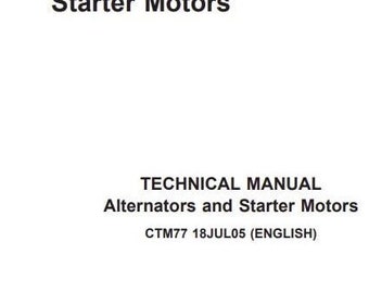 CTM77 ALTERNATORS STARTER Motors Technical Manual PDF