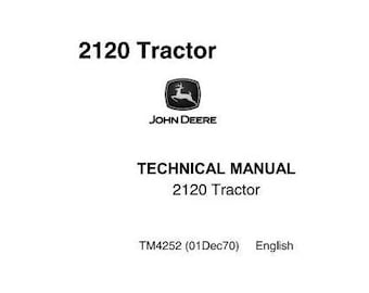 Service Manual For 2020 John Deere Tractor Technical Repair Workshop TM4252 PDF Download