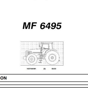 MF 6495 PARTS Catalog Massey Ferguson PDF