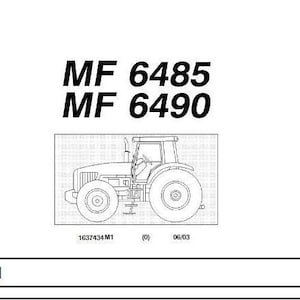 MF 6485 6490 PARTS Catalog Massey Ferguson PDF