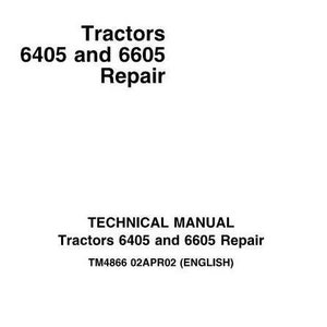Manual de reparación y servicio técnico de los tractores John Deere 6405 y 6605 TM4866
