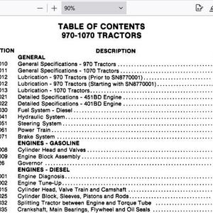 Case 970, 1070 Tractors Service Shop Repair Manual 9-79333 pdf Pobierz