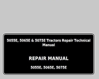 Repair for 5055E 5065E 5075E John Deere Tractor North America Repair Technical Manual
