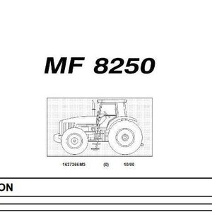 MF 8250 PARTS Catalog Massey Ferguson PDF