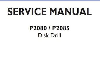 P2080 P2085 Disk Drill New Holland Service Repair Manual PDF Download