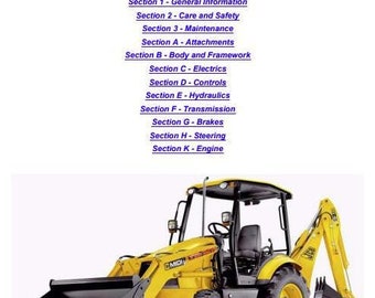 JCB Midi Cx SERVICE Manual for Backhoe Loaders Download PDF