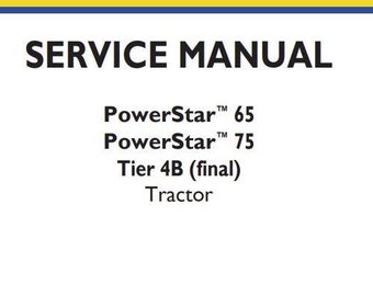 POWER STAR 65 75 New Holland Tractors Service Repair Manual PDF Download