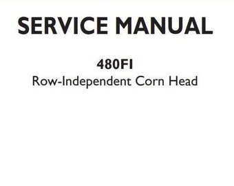 480FI Following Rotary Harvesting Corn Head New Holland Service Repair Manual PDF Download
