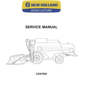 CSX7000 Combine Harvester New Holland Service Repair Manual PDF Download