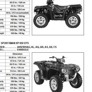 2009 Polaris Sportsman XP 850 Service Manual PDF Download
