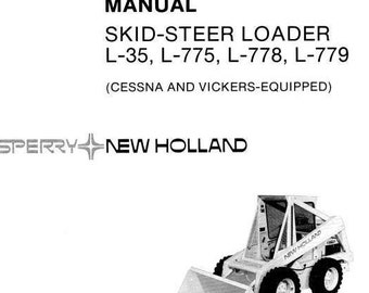 New Holland L35 L775 L778 L779 Skid Steer Service Repair Manual PDF Download