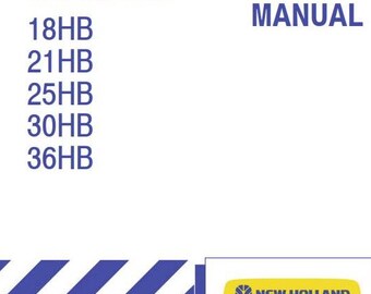 18HB 21HB 25HB 30HB 36HB Draper Header New Holland Service Repair Manual PDF Download