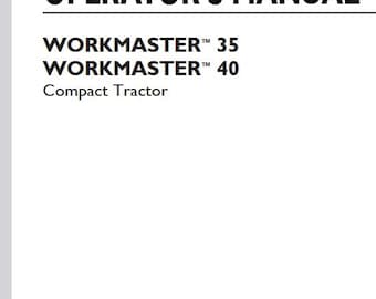 Operators - 35, 40 Workmaster New Holland Tractors Operators and Maintenance Manual PDF Download