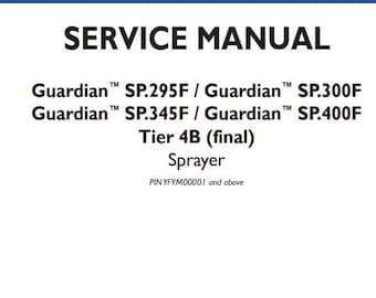 SP.295F Sp.300F Sp.345F Sp.400F Tier 4B-Sprayer GUARDIAN New Holland Service Repair Manual PDF Download