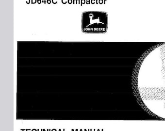 John Deere JD644C Loader JD646C Compactor Technical Manual TM1229 PDF Download