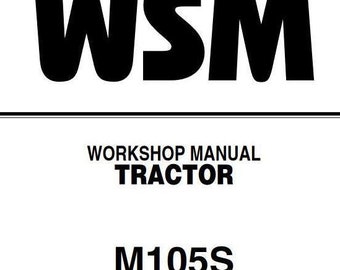 Kubota M105S Tractors Workshop Manual Pdf - Etsy