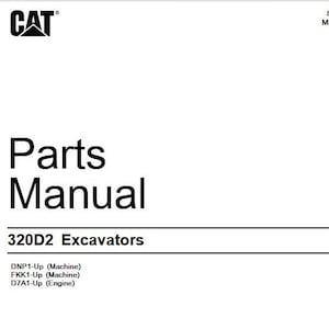 CAT 320D2 Excavator Parts Catalog Caterpillar Manual PDF Download
