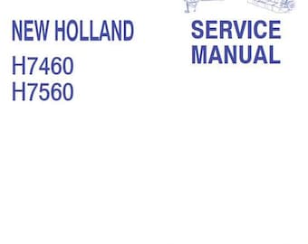 H7460 H7560 Mower Conditioner New Holland Service Repair Manual PDF Download