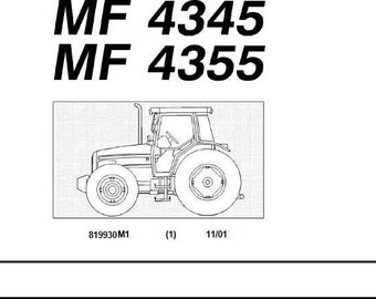 PARTS Catalog 4345, 4355 Massey Ferguson Tractors PDF
