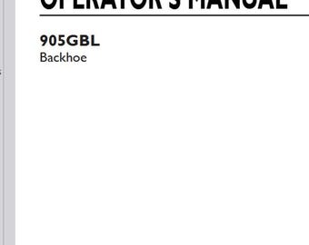 Operators - 905GBL Backhoe New Holland Owners Operation Manual PDF Download