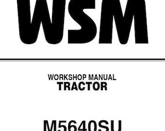 Kubota M5640SU Tractors Workshop Manual Pdf